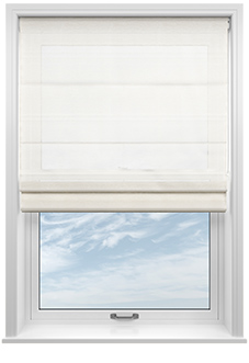 Marsala Voile, Beach White - Roman Blind